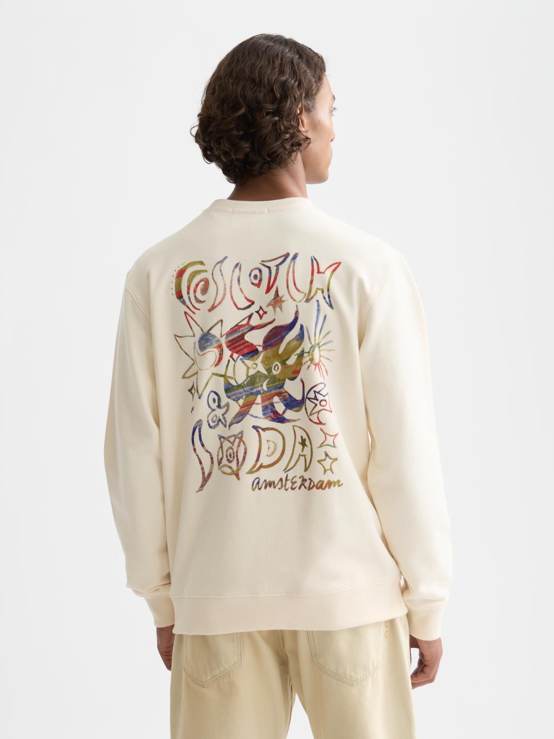 Front And Back Artwork Regular-Fit Sweatshirt - Scotch & Soda South Africa