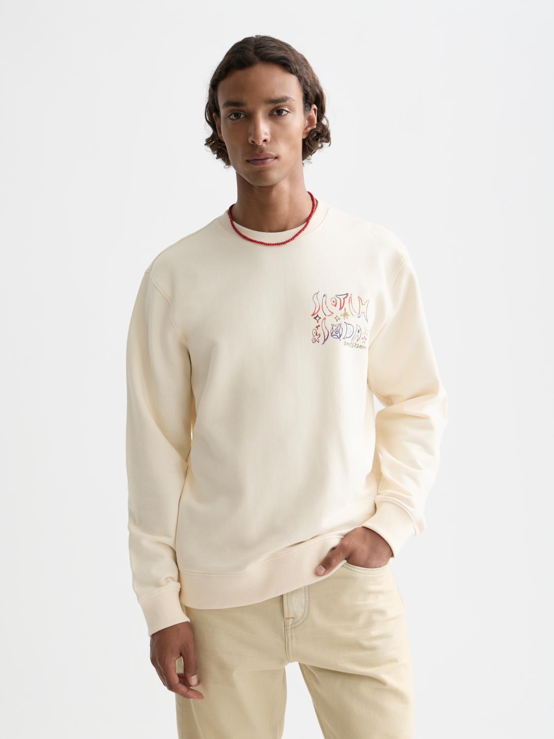 Front And Back Artwork Regular-Fit Sweatshirt - Scotch & Soda South Africa