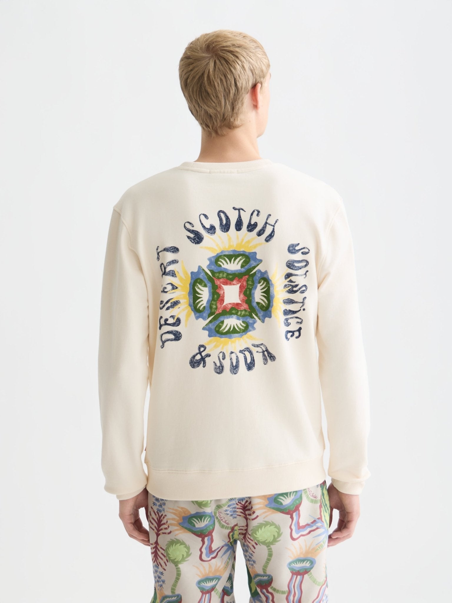 Front And Back Artwork Regular-Fit Sweatshirt - Scotch & Soda South Africa