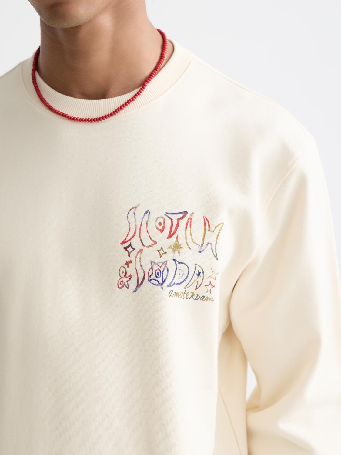 Front And Back Artwork Regular-Fit Sweatshirt - Scotch & Soda South Africa