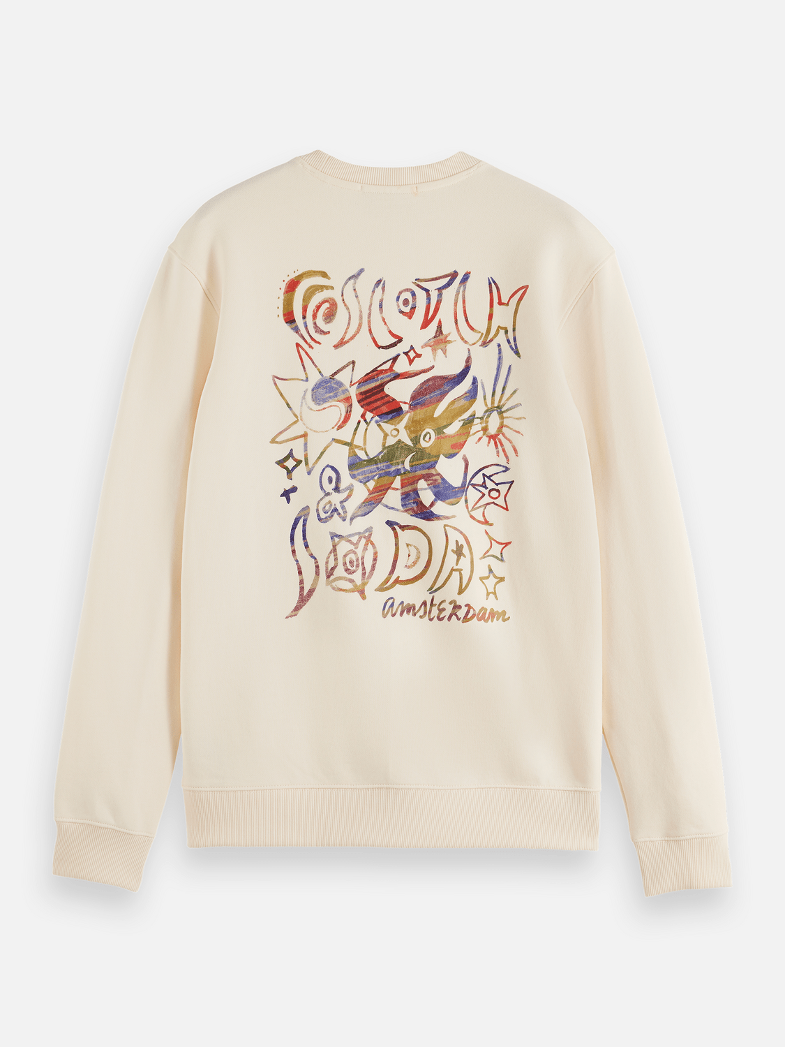 Front And Back Artwork Regular-Fit Sweatshirt - Scotch & Soda South Africa