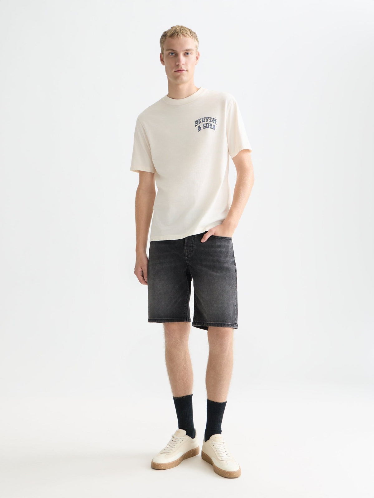Front And Back Artwork Regularfit Tshirt - Scotch & Soda South Africa