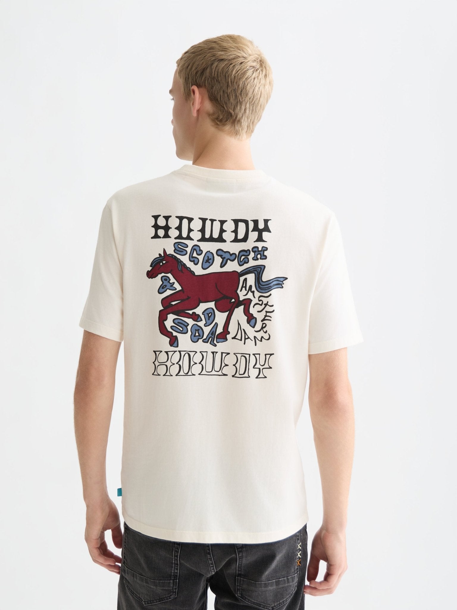 Front And Back Artwork Regularfit Tshirt - Scotch & Soda South Africa