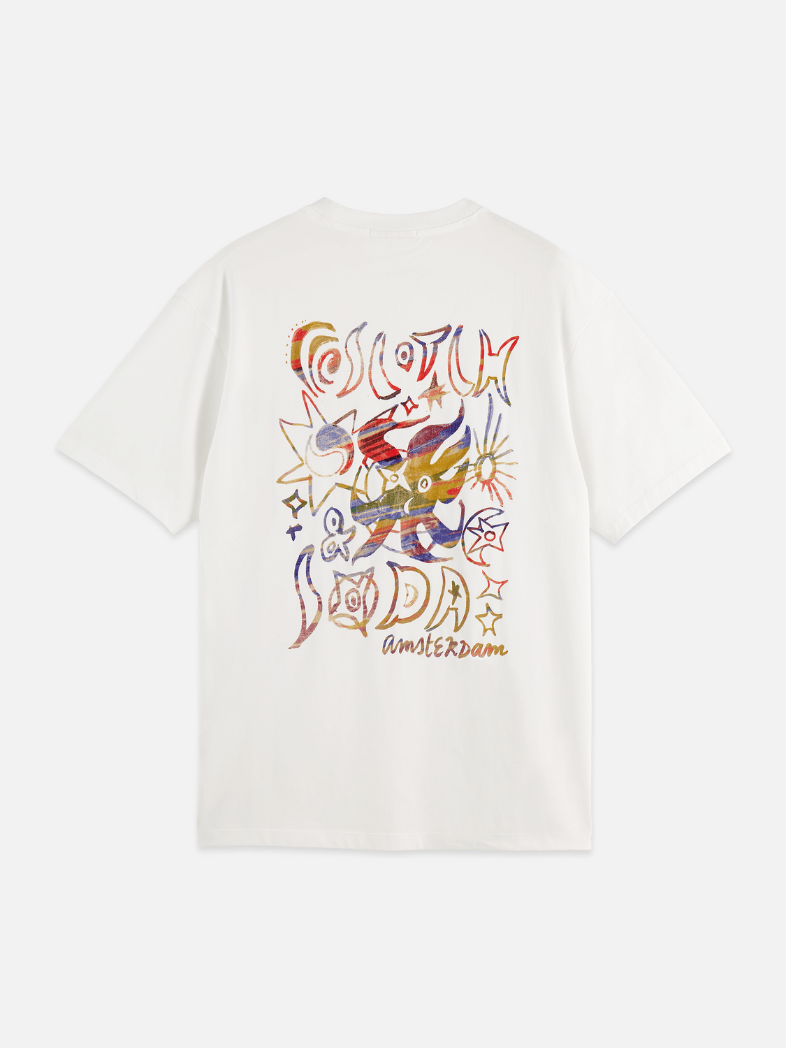 Front And Back Artwork Relaxed-Fit T-Shirt - Scotch & Soda South Africa