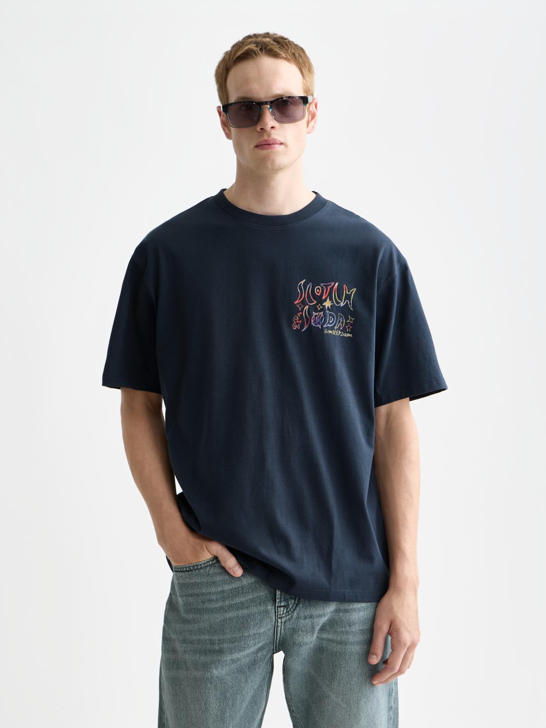 Front And Back Artwork Relaxed-Fit T-Shirt - Scotch & Soda South Africa
