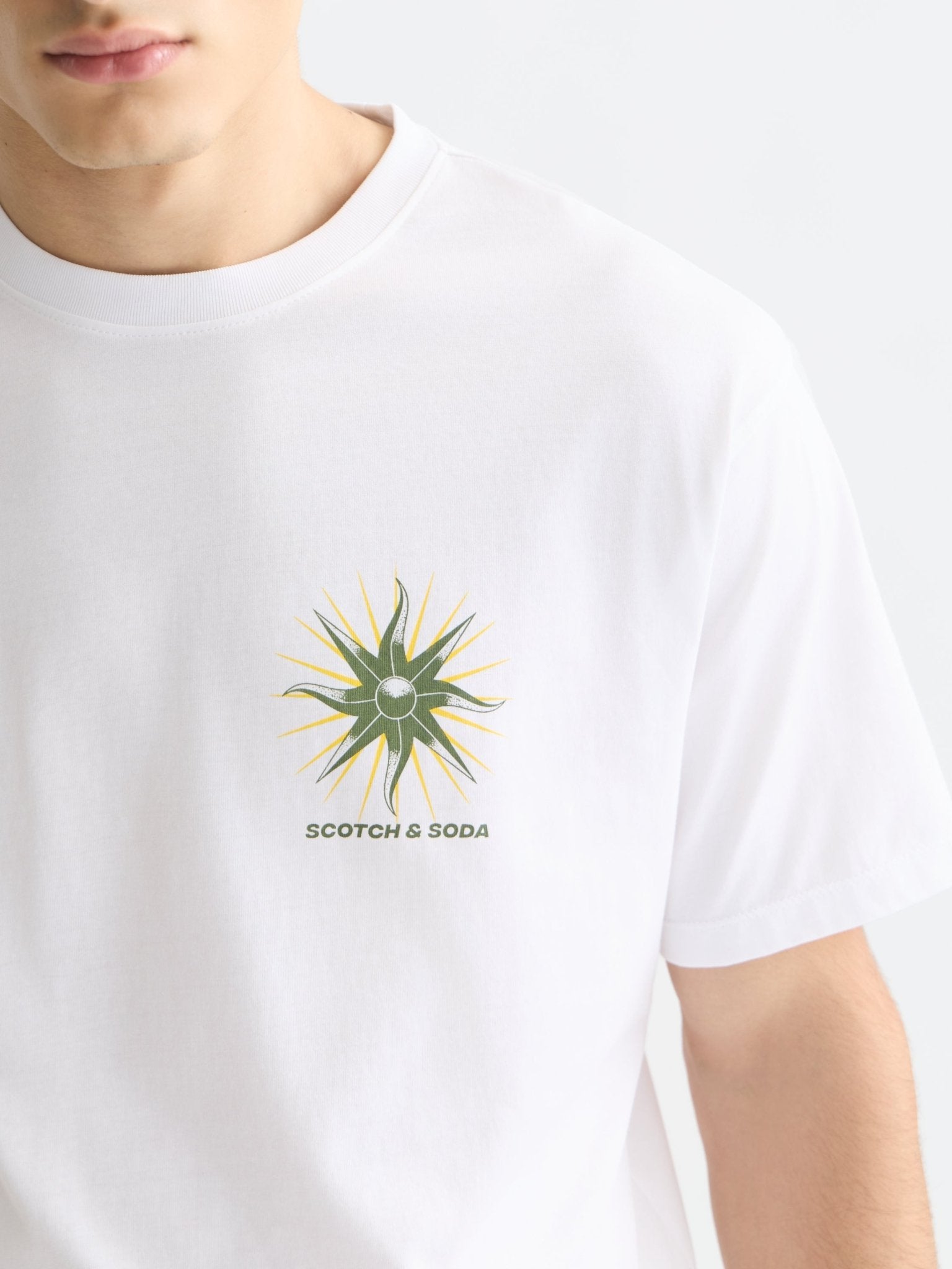Front And Back Artwork Relaxed-fit T-shirt - Scotch & Soda South Africa