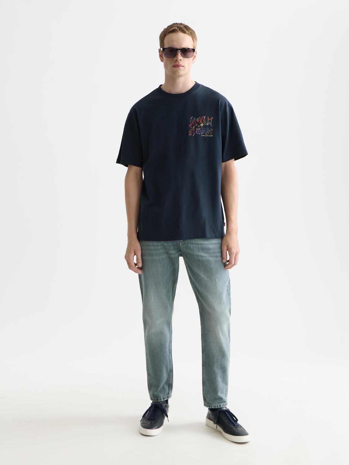 Front And Back Artwork Relaxed-Fit T-Shirt - Scotch & Soda South Africa
