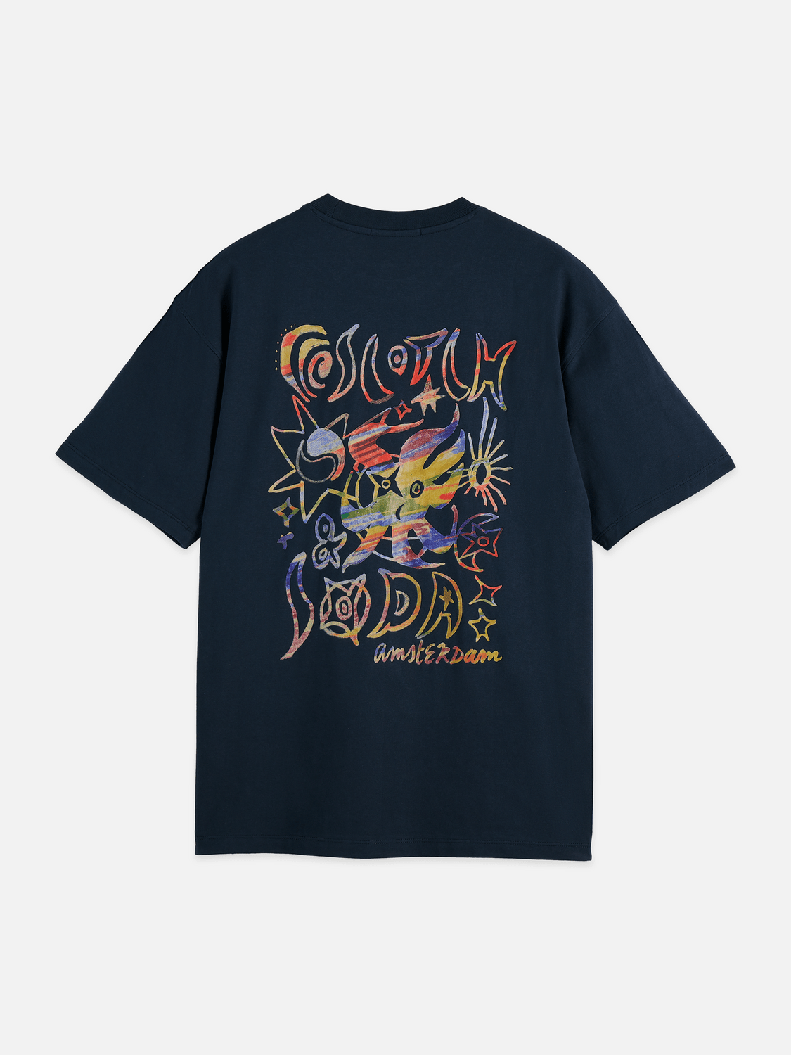 Front And Back Artwork Relaxed-Fit T-Shirt - Scotch & Soda South Africa