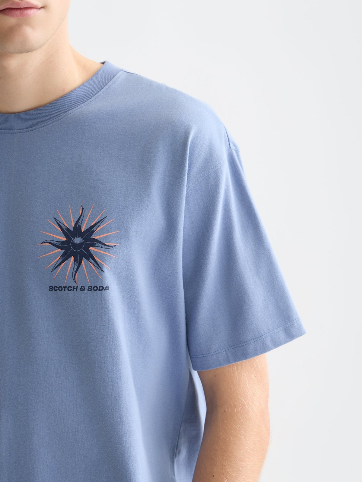Front And Back Artwork Relaxed-fit T-shirt - Scotch & Soda South Africa