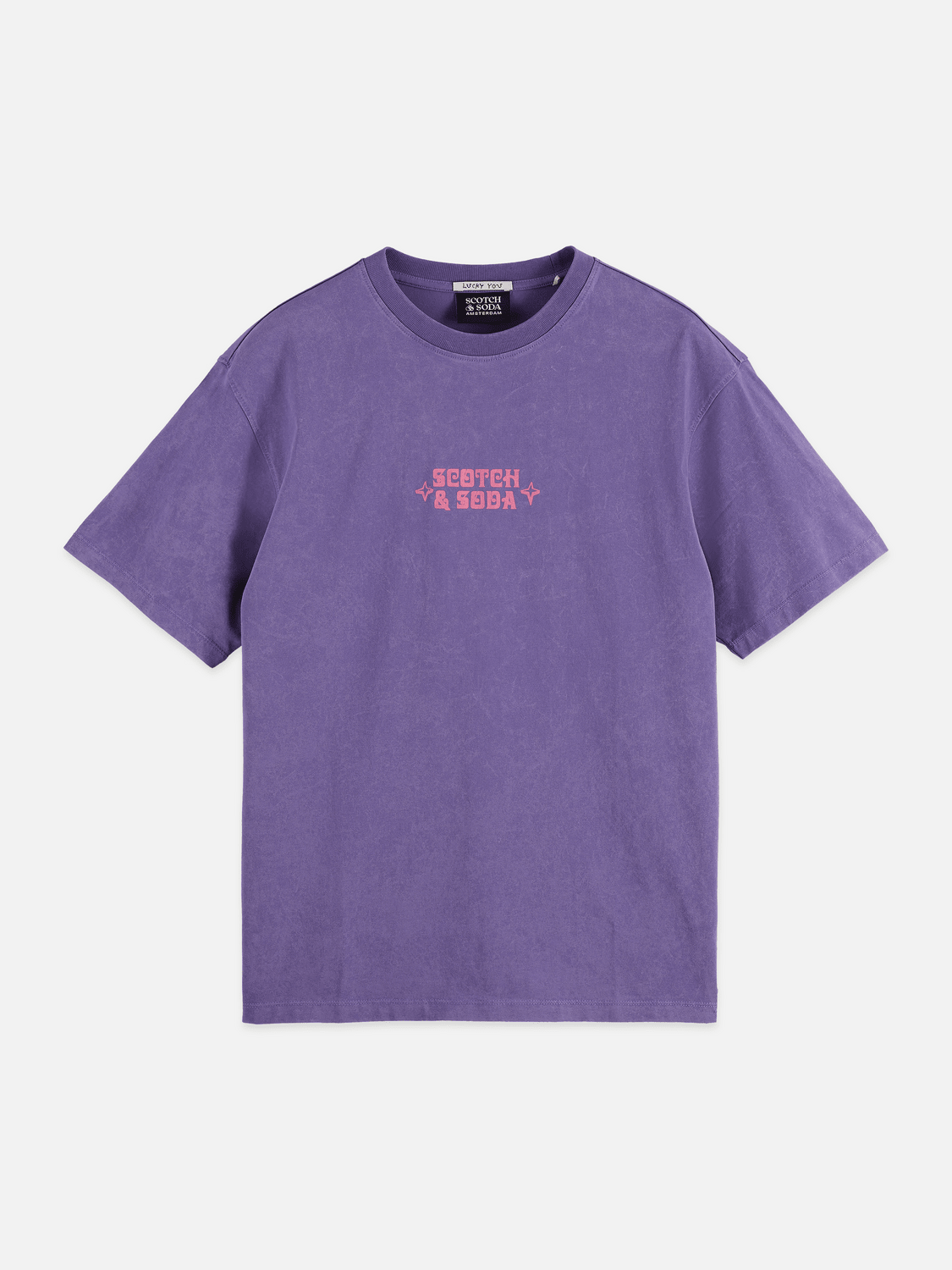 Front Artwork Relaxed-Fit Snow-Washed T-Shirt - Scotch & Soda South Africa
