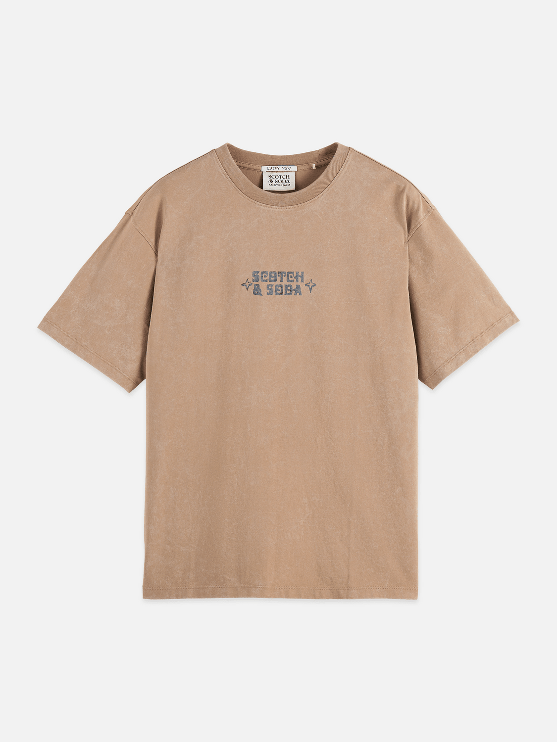 Front Artwork Relaxed-Fit Snow-Washed T-Shirt - Scotch & Soda South Africa