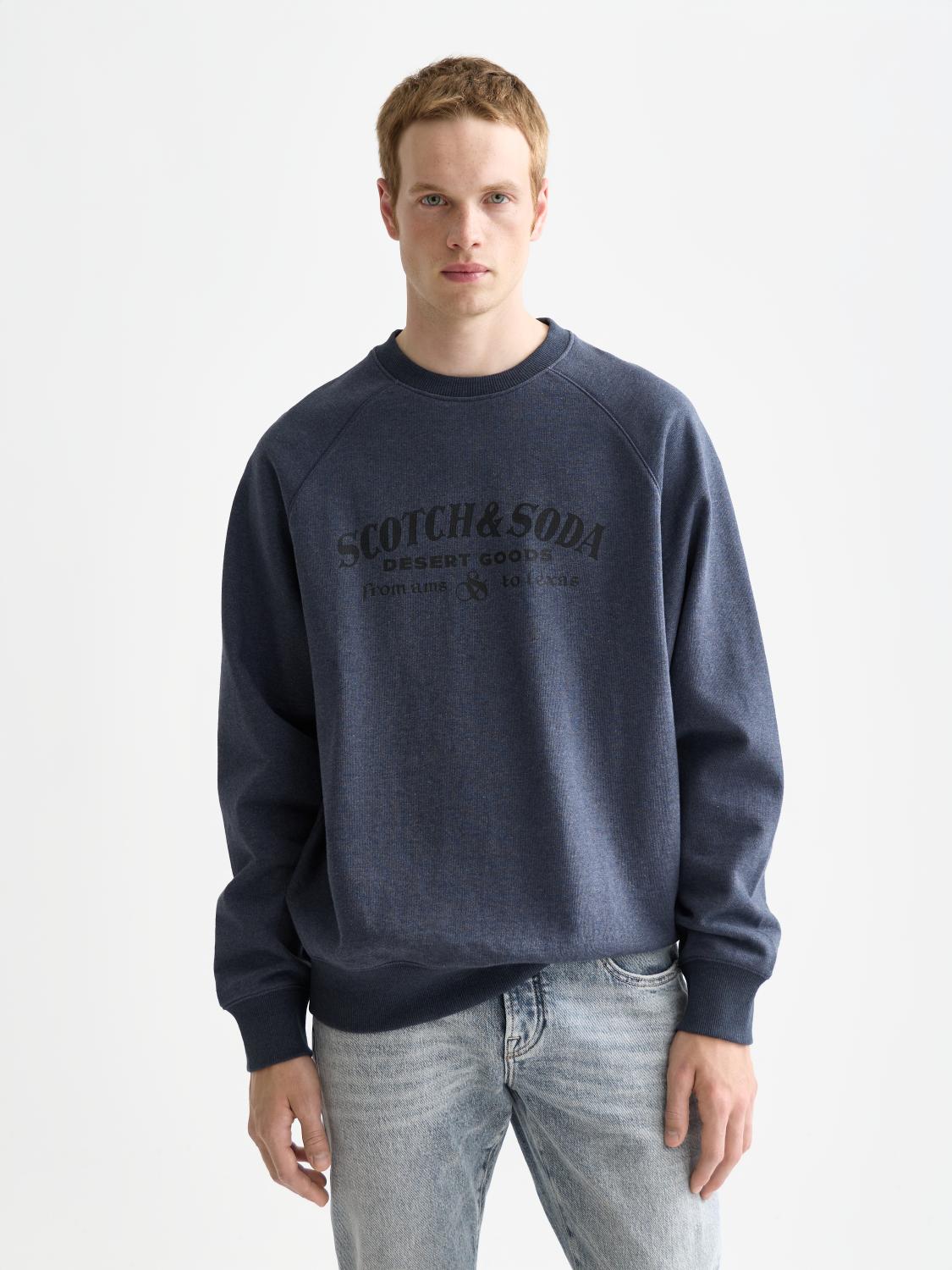 Front Artwork Relaxed-Fit Sweatshirt - Scotch & Soda South Africa