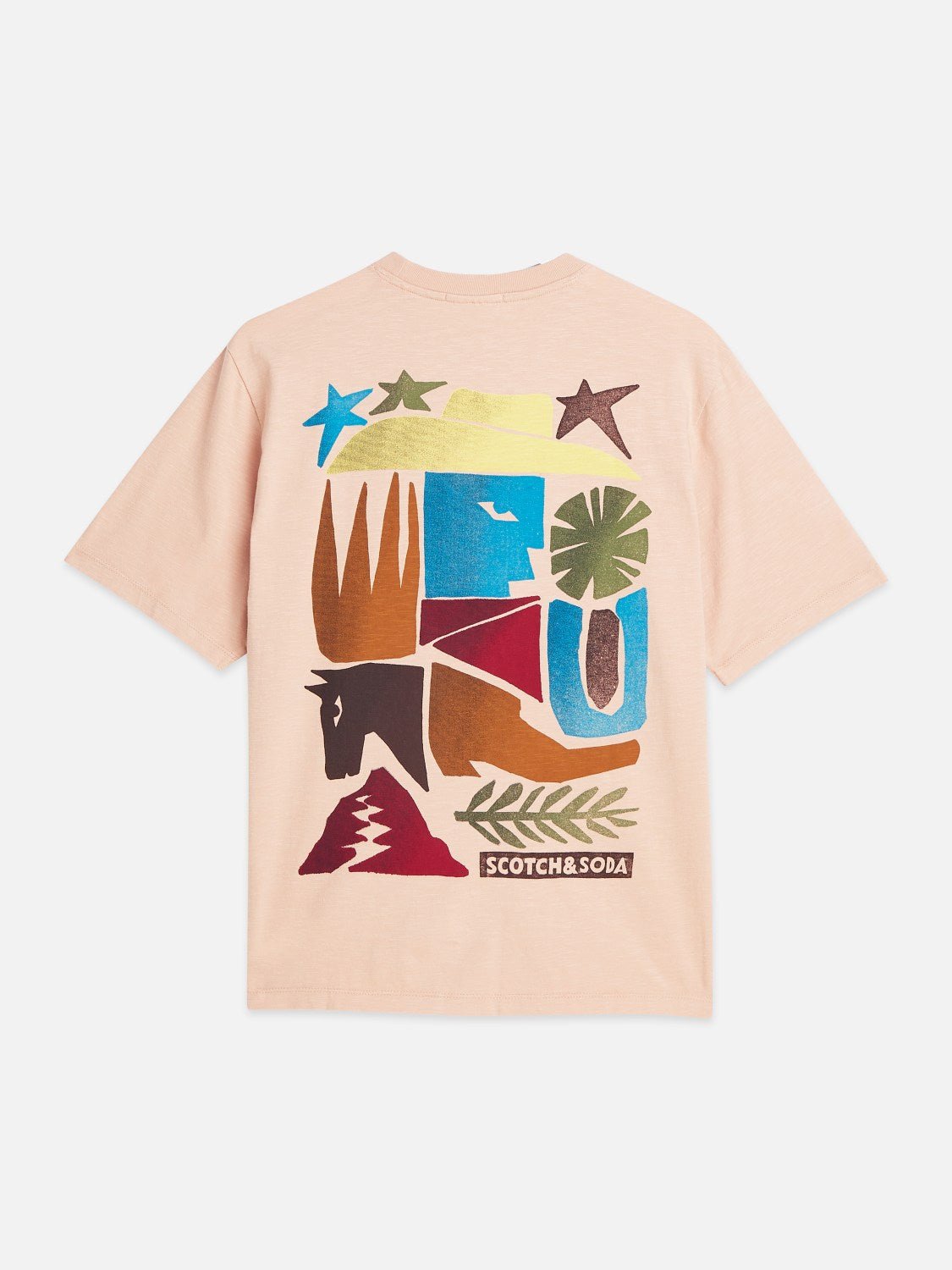 Front Back Artwork Loose-Fit T-Shirt - Scotch & Soda South Africa