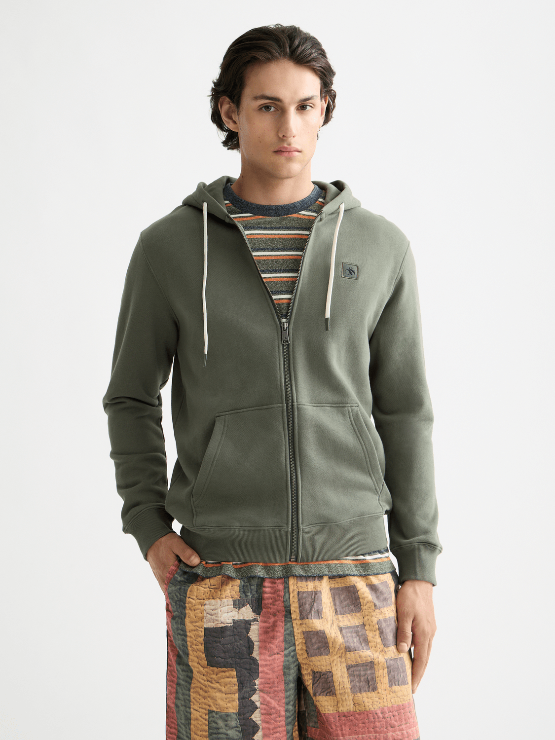 Full Zip Logo Hoodie - Scotch & Soda South Africa