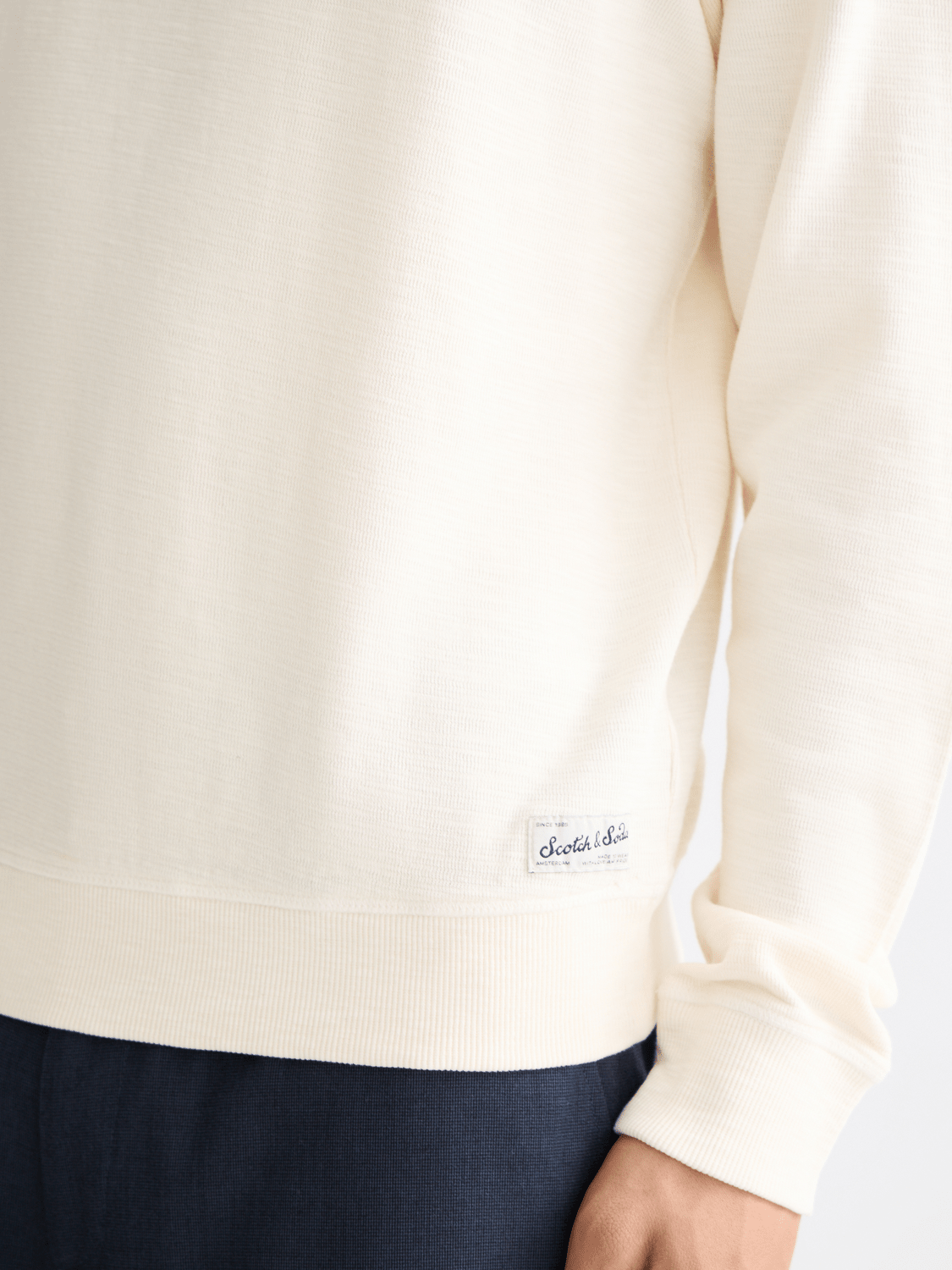 G/D Structured Sweatshirt - Scotch & Soda South Africa
