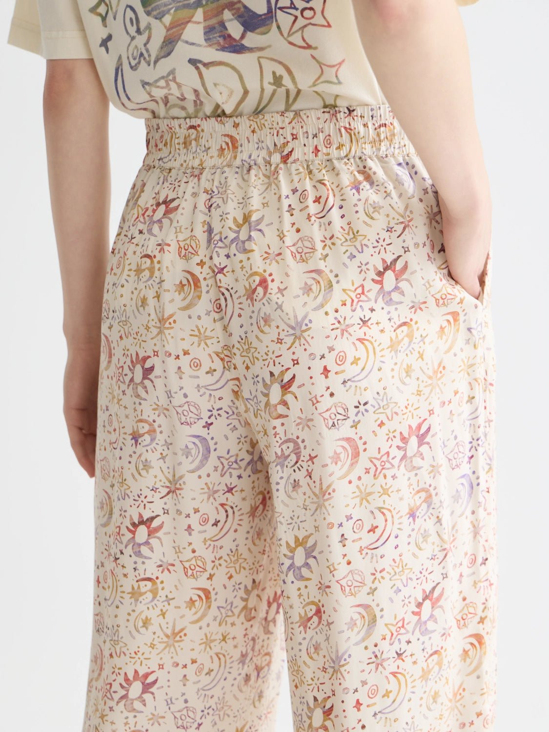 Gia - Mid Rise Wide Leg All Over Printed Pants - Scotch & Soda South Africa