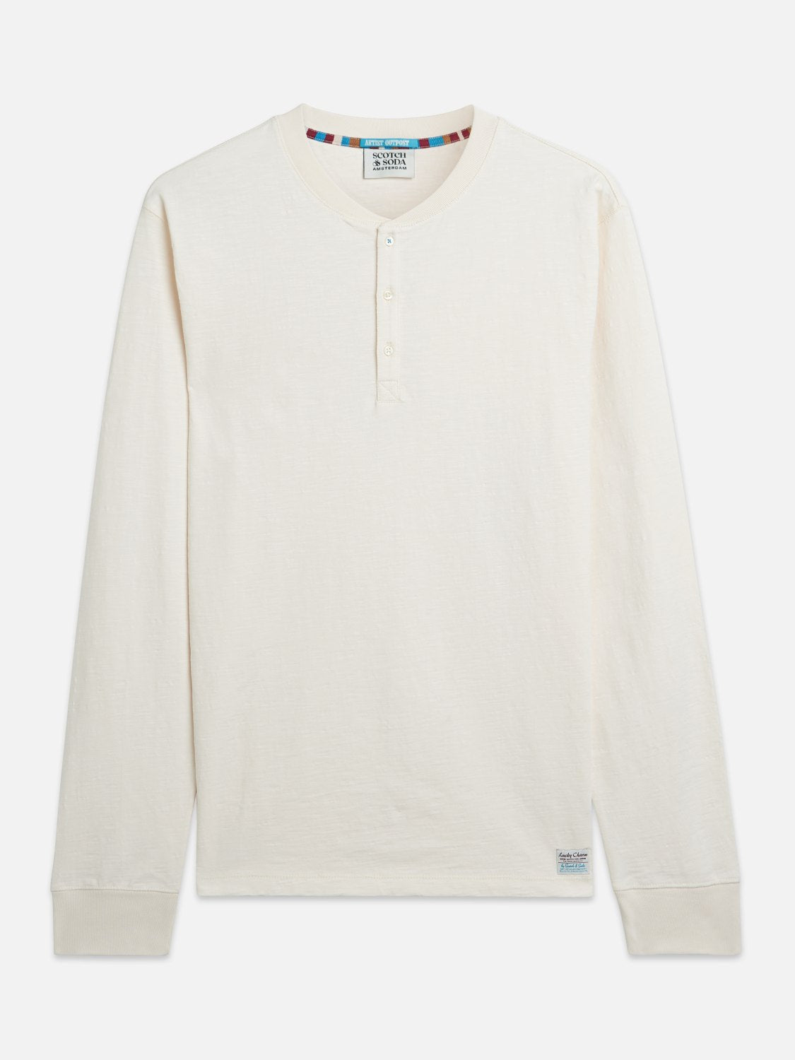 Henley Slub Yarn Regularfit Longsleeved Tshirt - Scotch & Soda South Africa