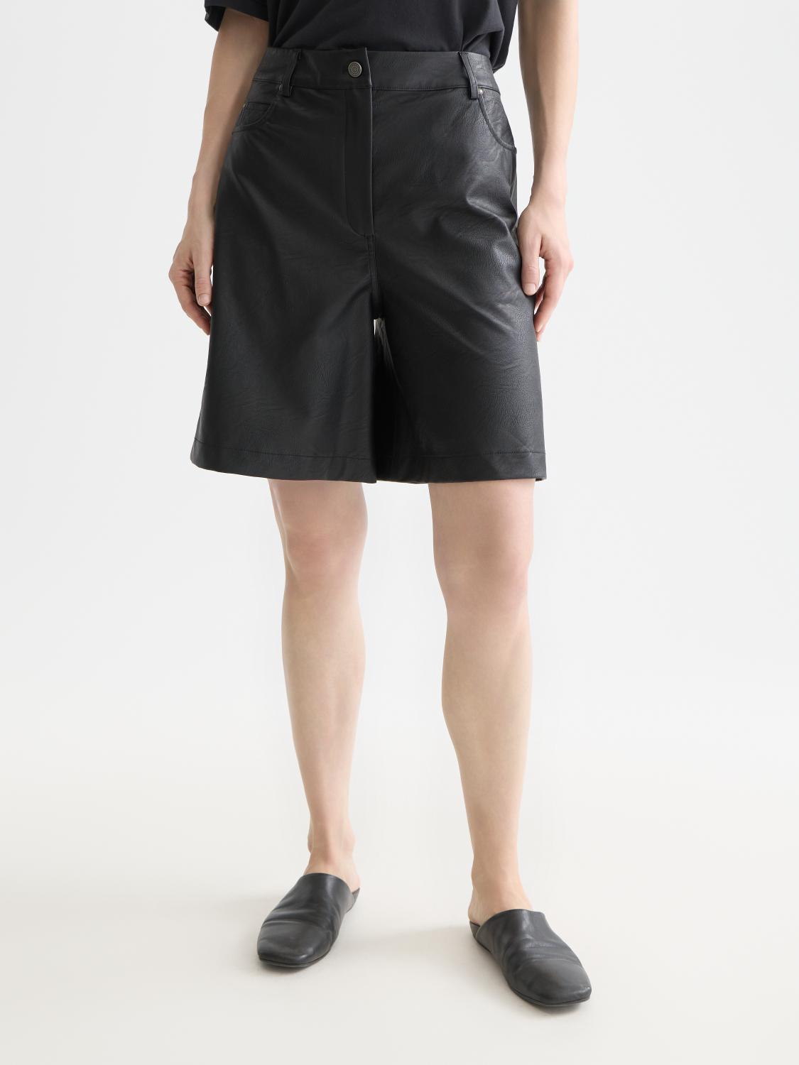 High Rise Faux Leather Short - Scotch & Soda South Africa
