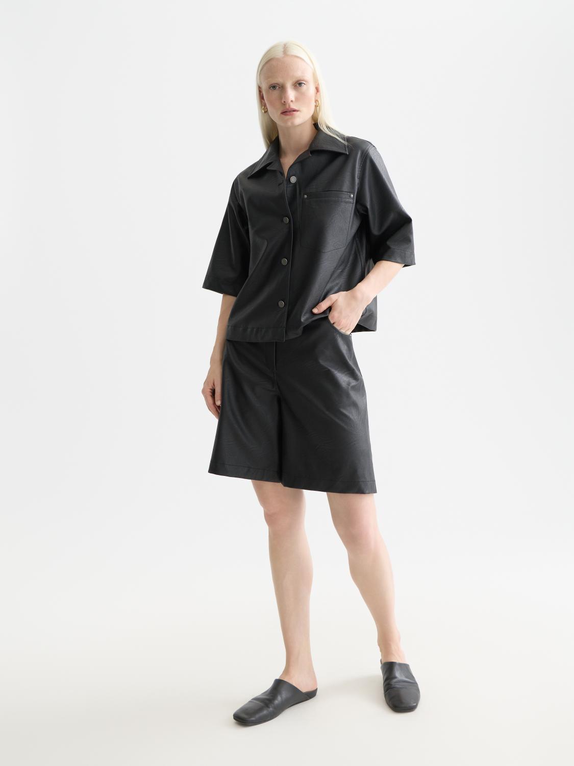 High Rise Faux Leather Short - Scotch & Soda South Africa