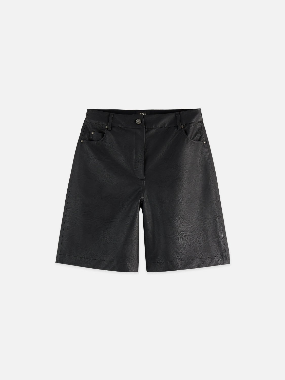 High Rise Faux Leather Short - Scotch & Soda South Africa