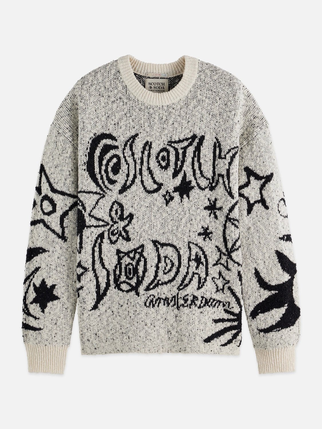 Jacquard Motif Oversized Pullover - Scotch & Soda South Africa