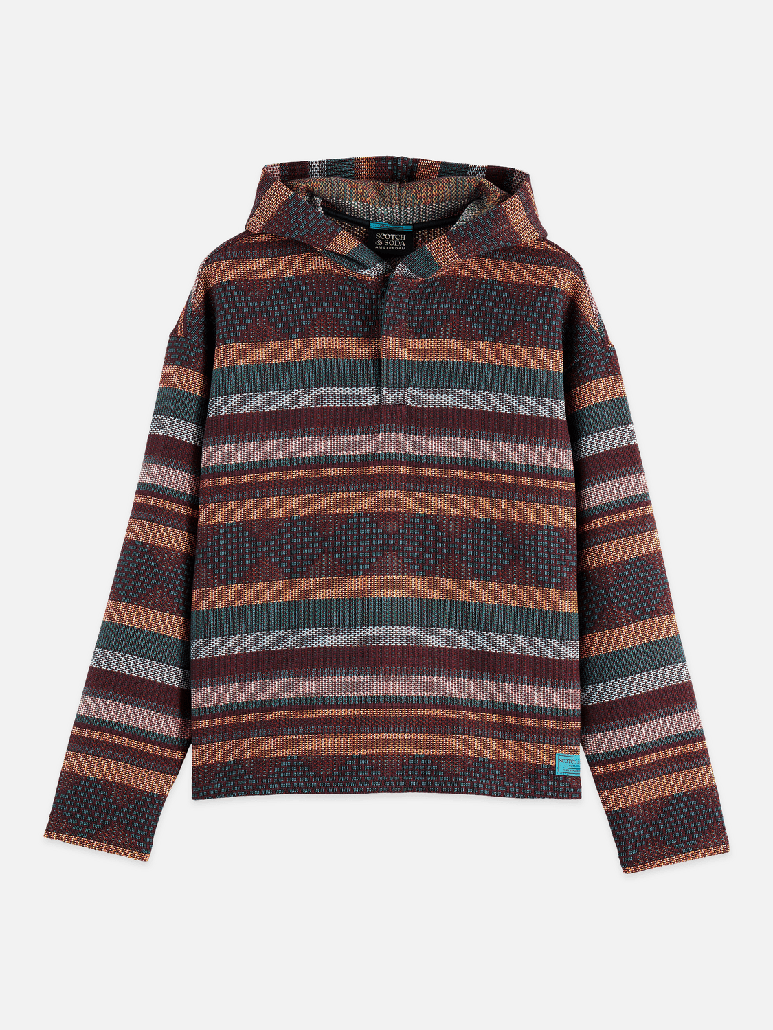 Jacquard Relaxed-Fit Hoodie - Scotch & Soda South Africa