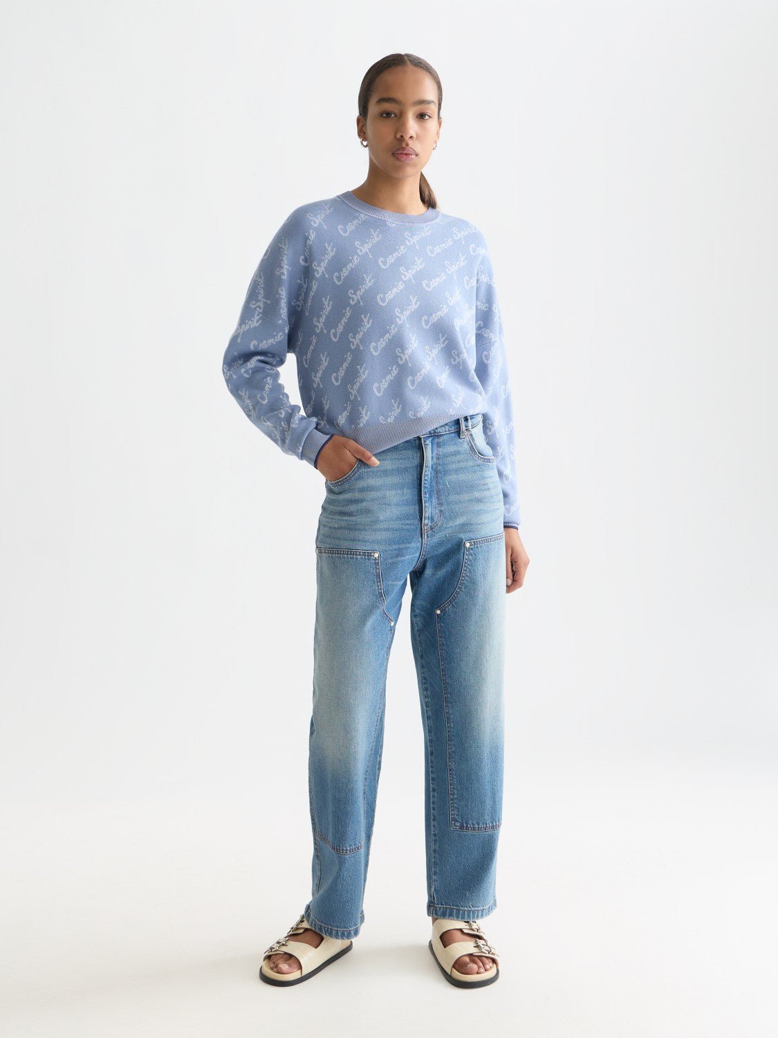 Jacquard Relaxed Pullover - Scotch & Soda South Africa