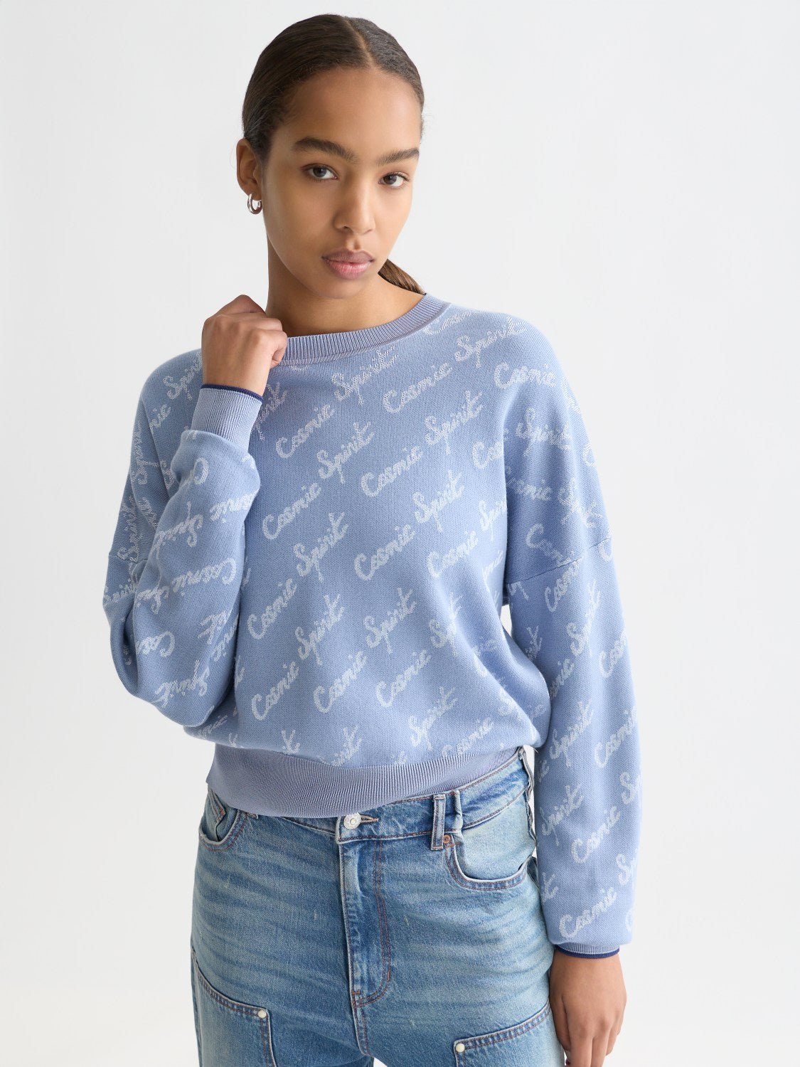 Jacquard Relaxed Pullover - Scotch & Soda South Africa