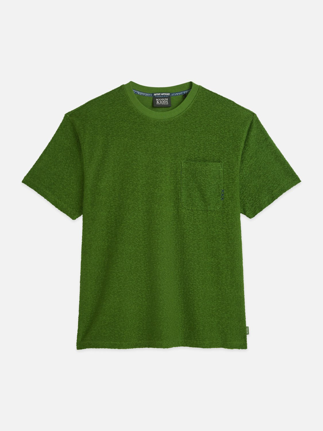 Jacquard Towelling Relaxedfit Tshirt - Scotch & Soda South Africa