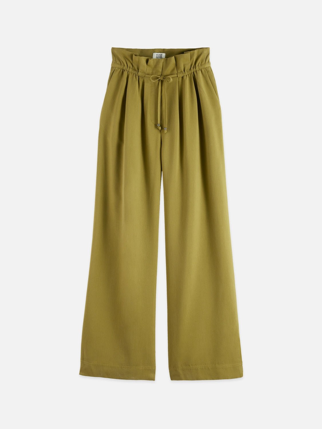 June - High Rise Wide Leg Twill Paperbag Pants - Scotch & Soda South Africa