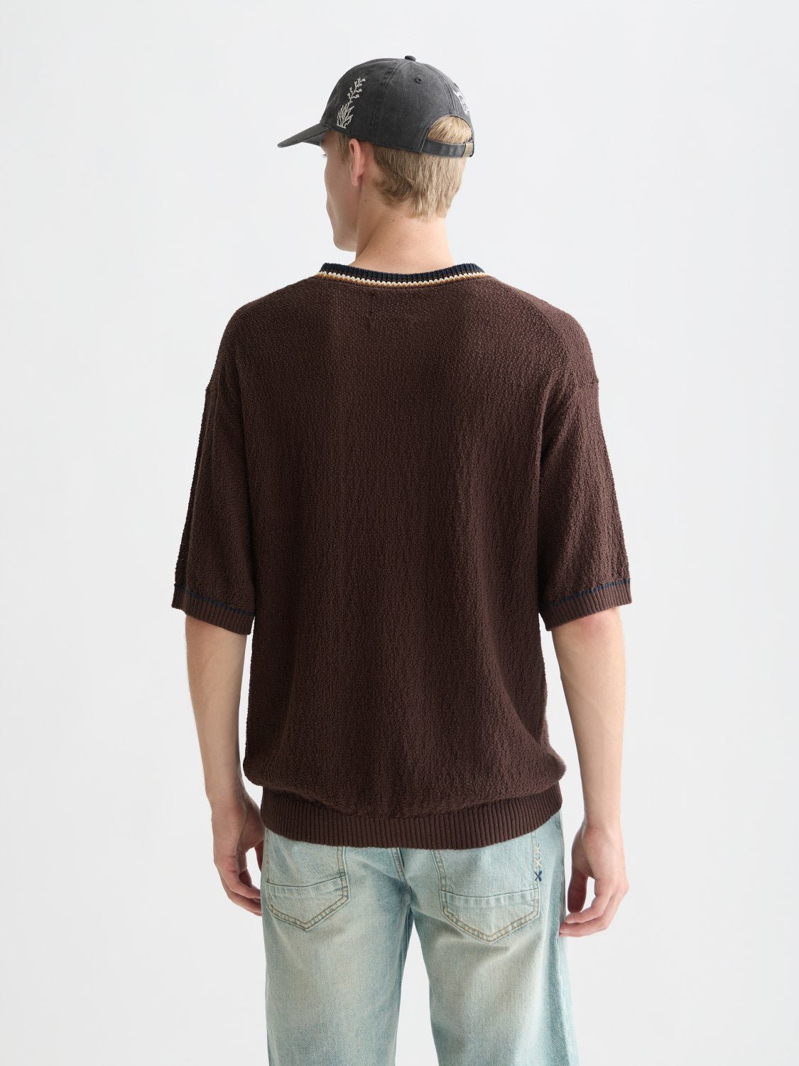 Knitted Cotton Linenblend Relaxedfit Tshirt - Scotch & Soda South Africa