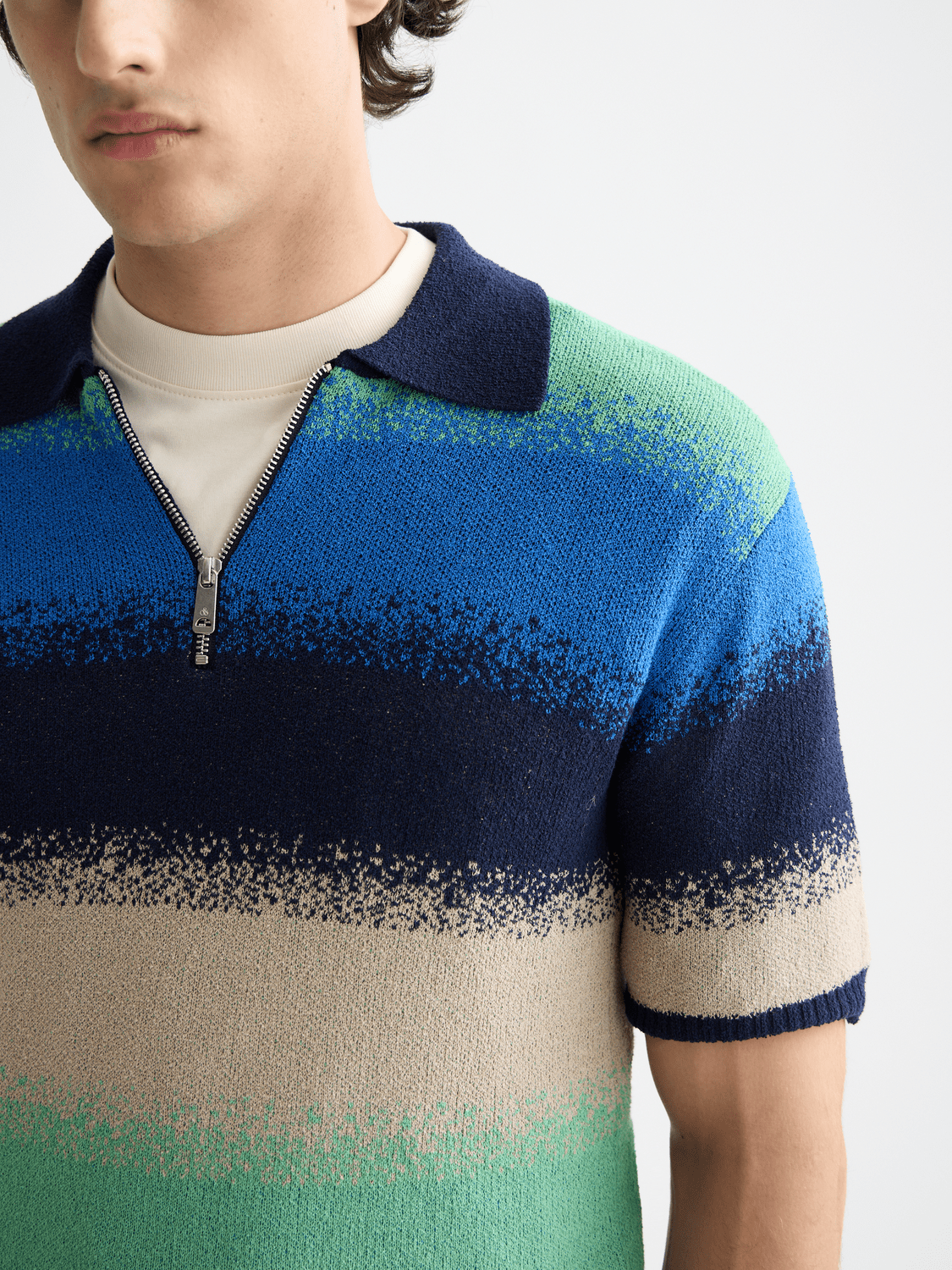 Knitted Degrade Polo - Scotch & Soda South Africa