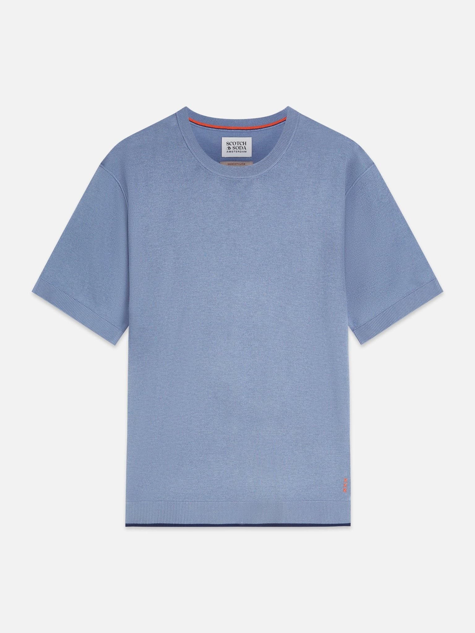 Knitted Relaxed-Fit T-Shirt - Scotch & Soda South Africa
