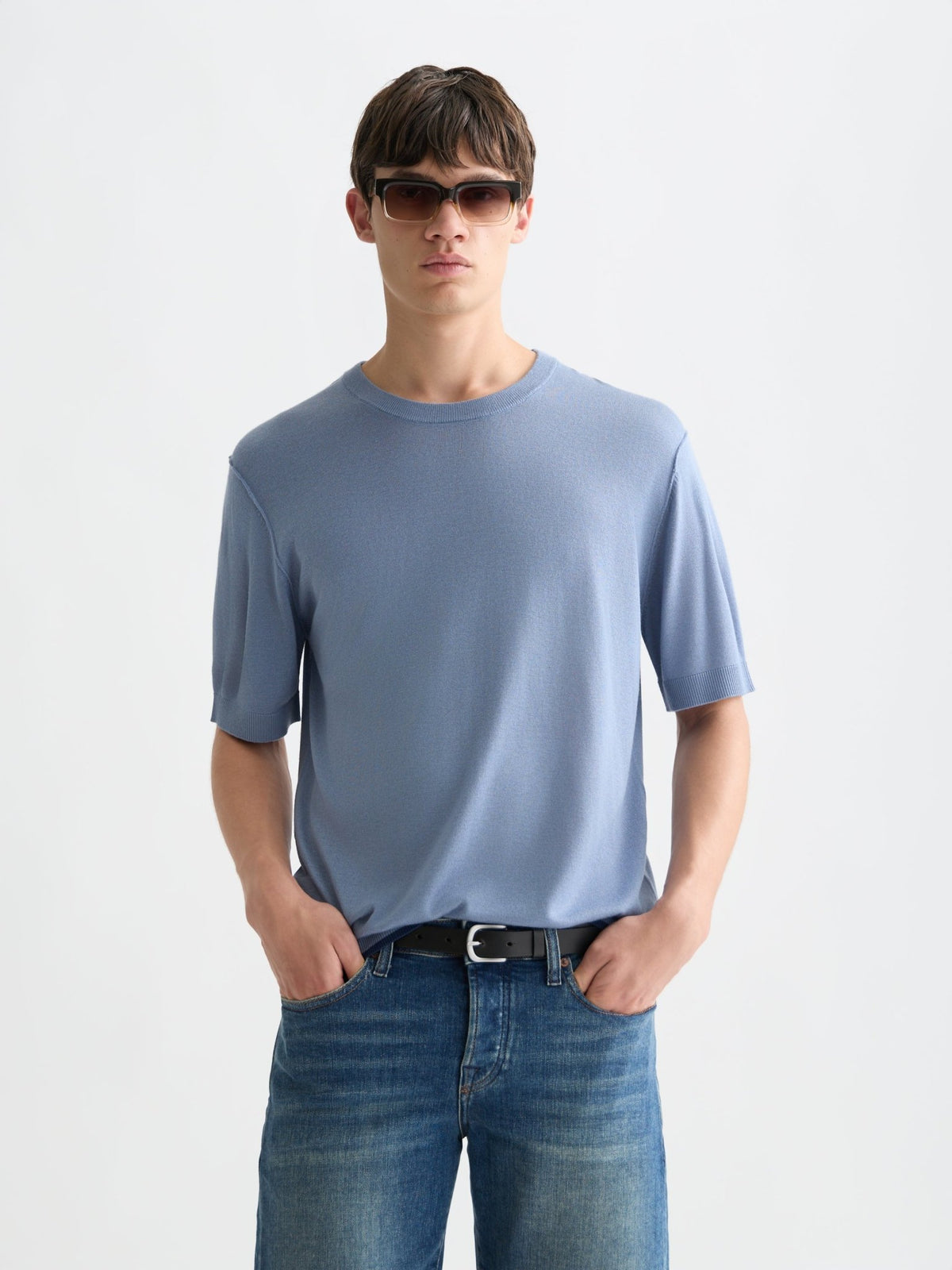 Knitted Relaxed-Fit T-Shirt - Scotch & Soda South Africa