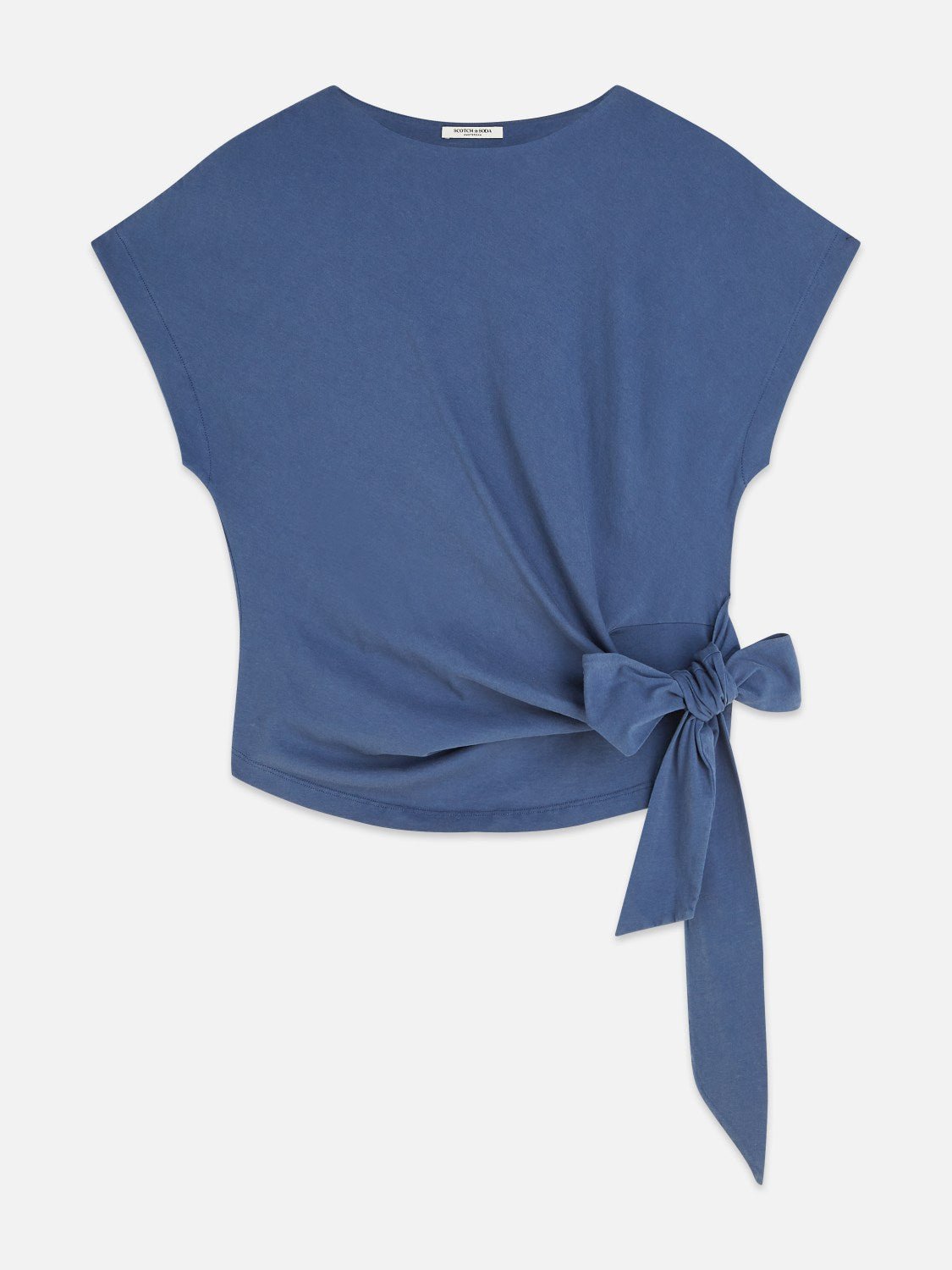 Knotted Slash Neck T-Shirt - Scotch & Soda South Africa