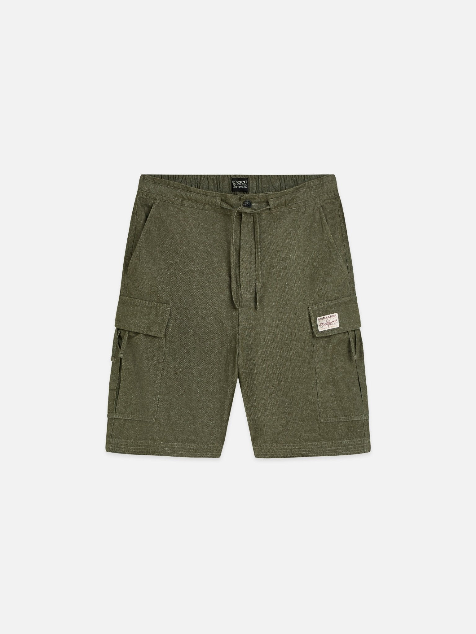 Linen Blend Relaxed-Fit Cargo Bermuda Shorts - Scotch & Soda South Africa