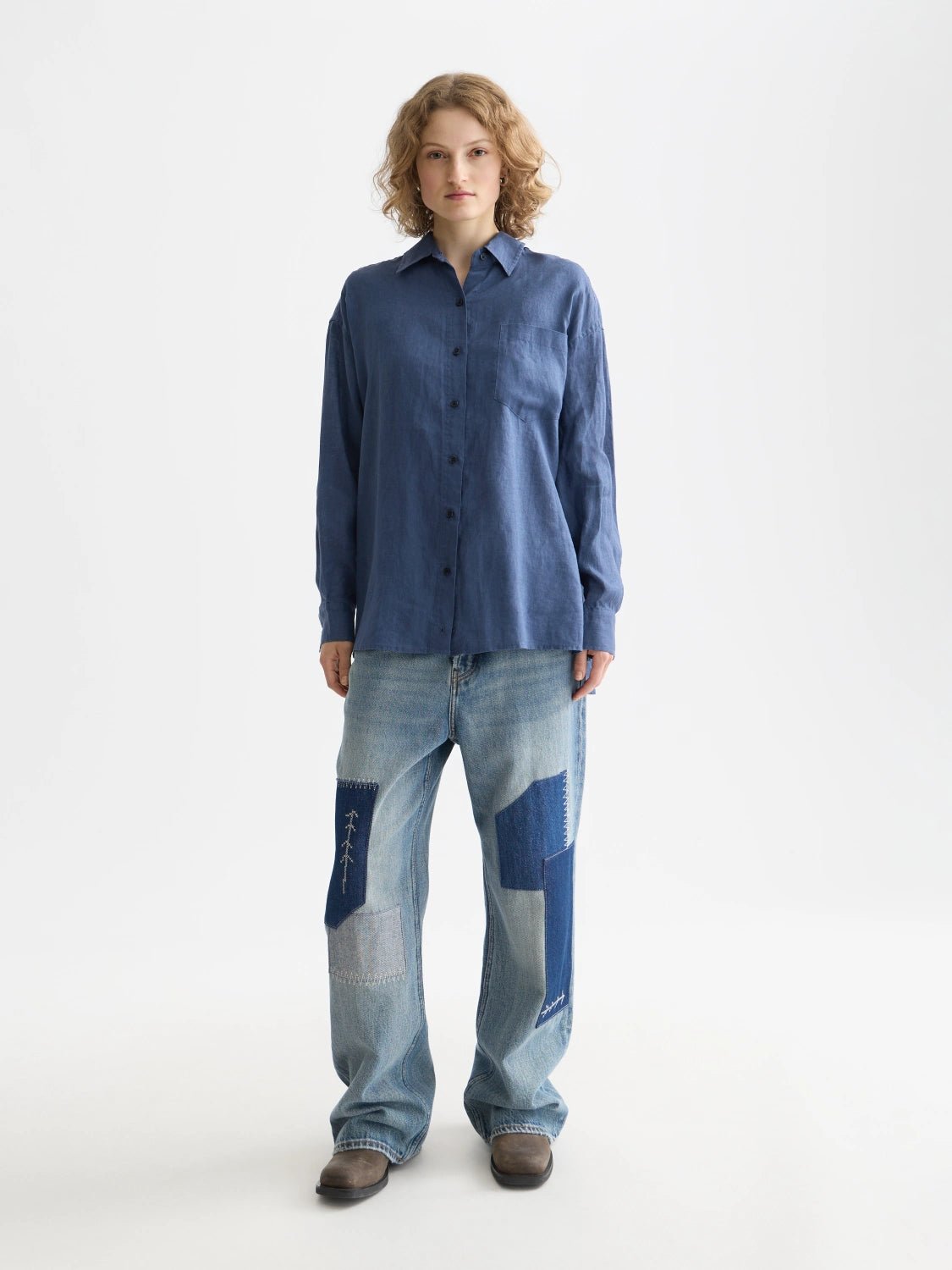 Linen Shirt With Back Detail - Scotch & Soda South Africa