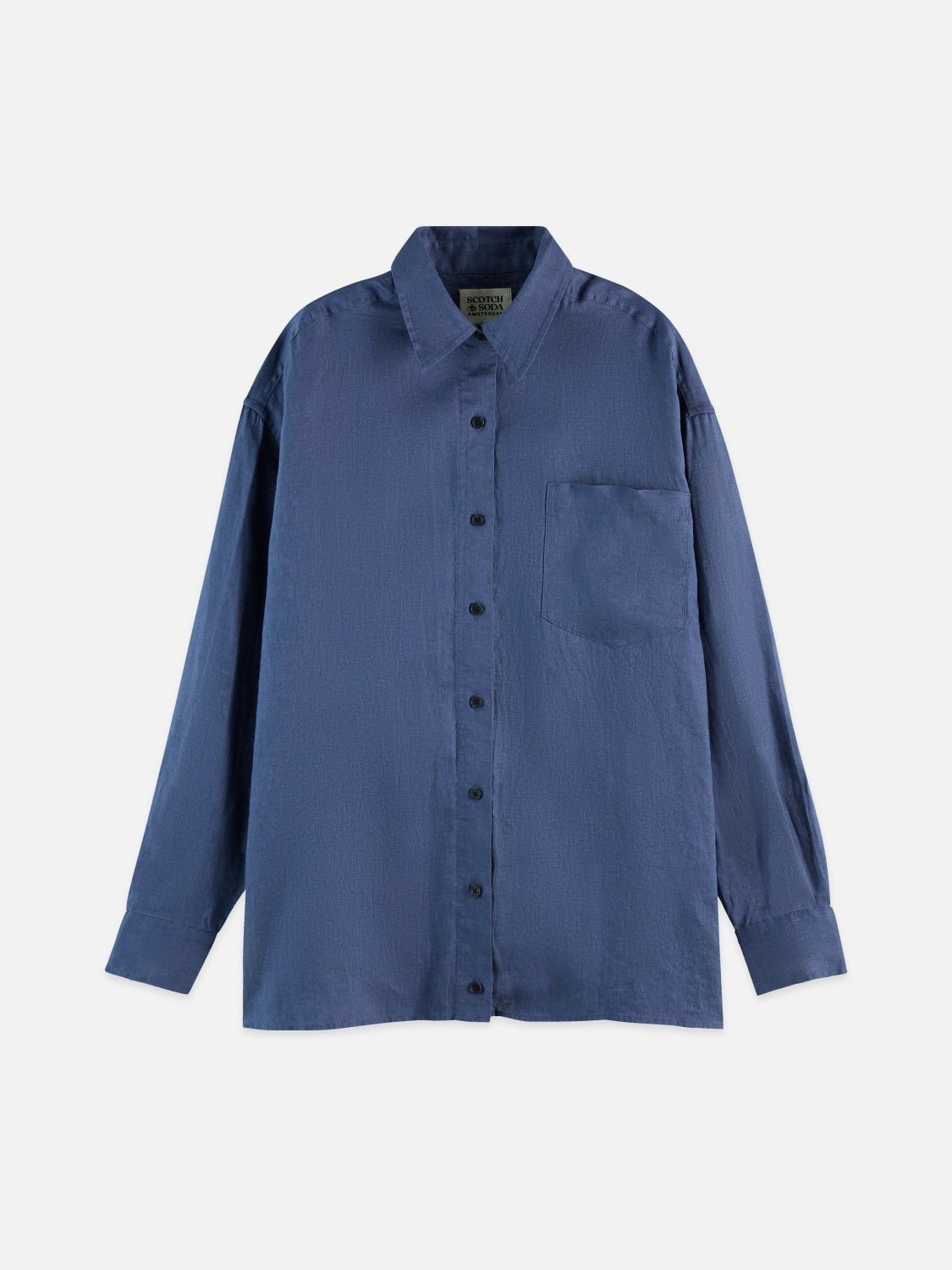 Linen Shirt With Back Detail - Scotch & Soda South Africa