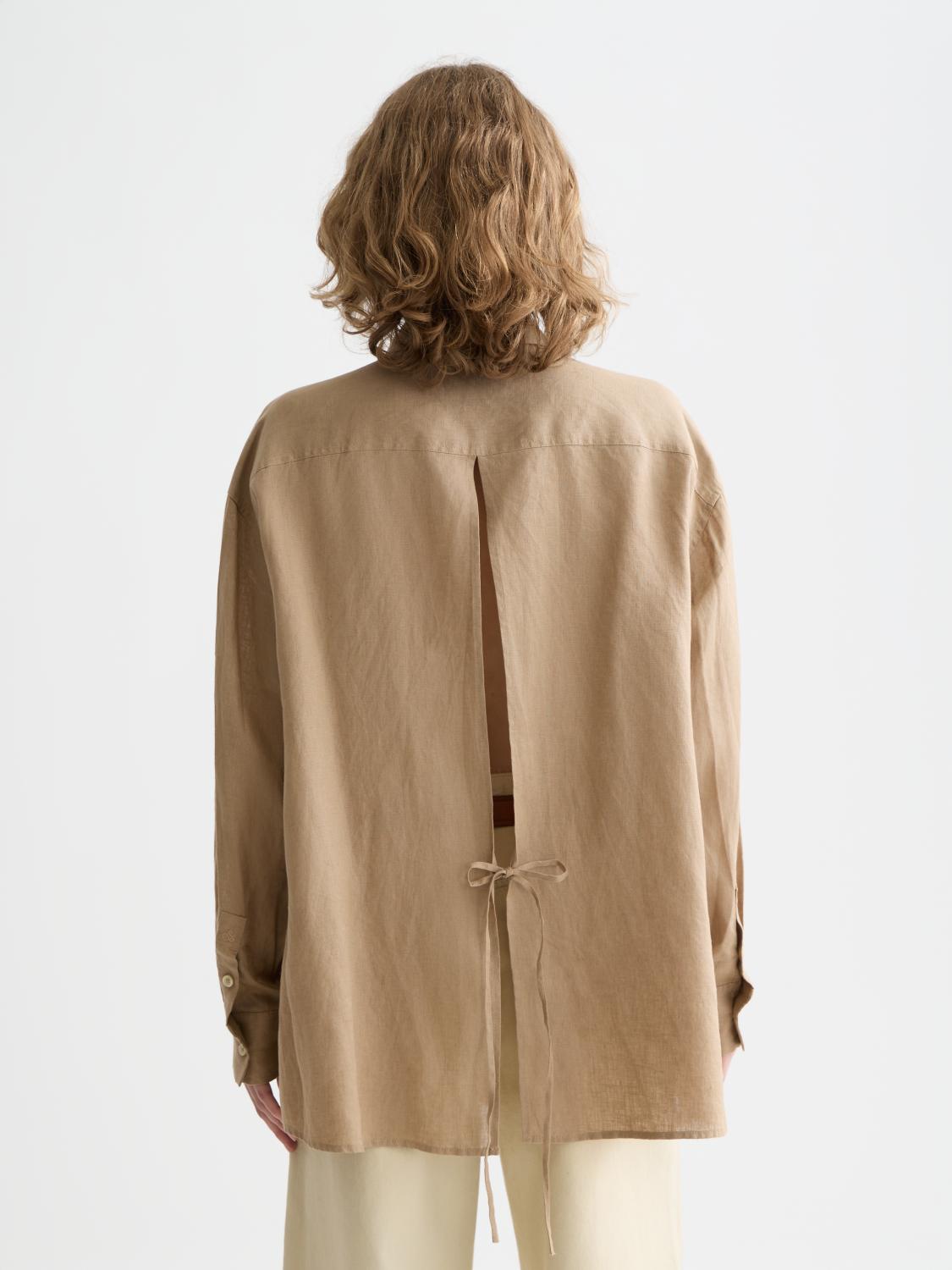 Linen Shirt With Back Detail - Scotch & Soda South Africa
