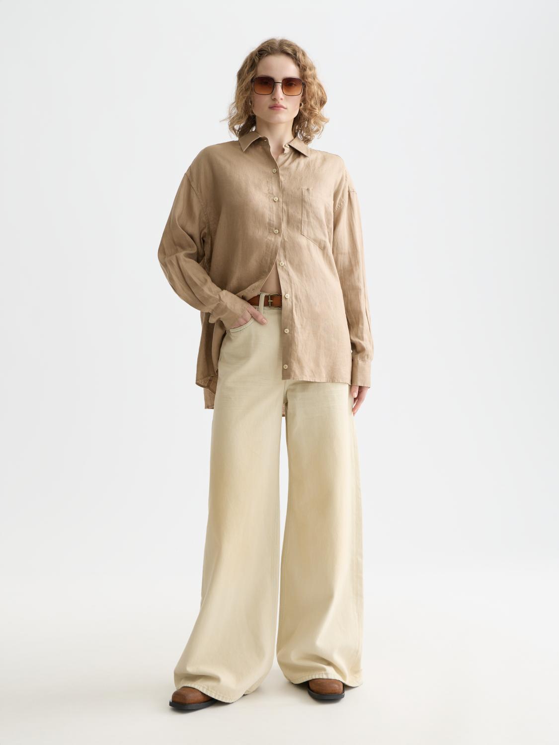 Linen Shirt With Back Detail - Scotch & Soda South Africa