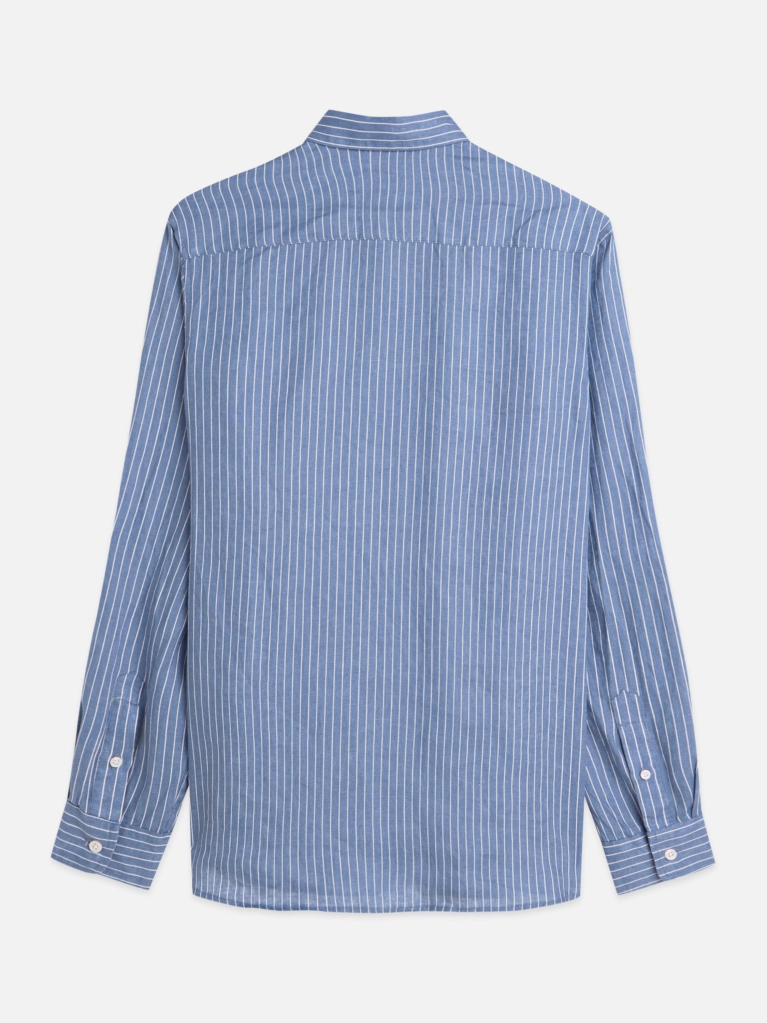 Linen Striped Regular Fit Shirt - Scotch & Soda South Africa