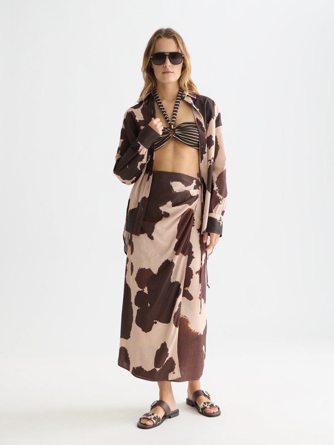 Linen Wrap Skirt - Scotch & Soda South Africa