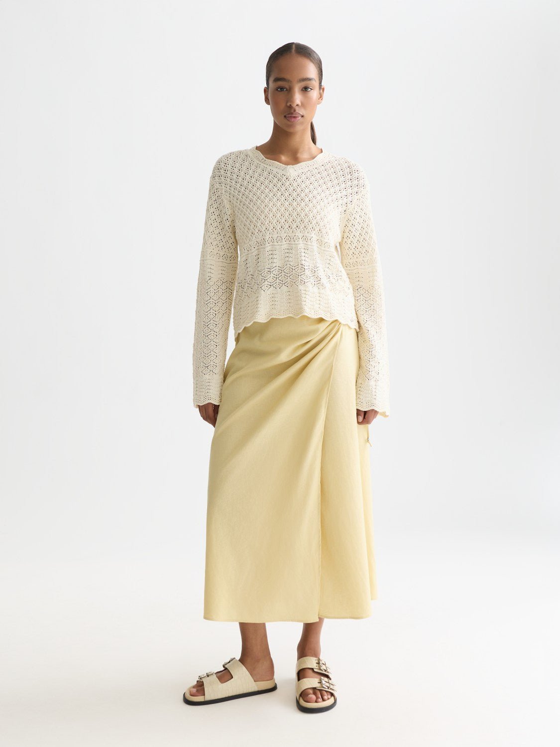 Linen Wrap Skirt - Scotch & Soda South Africa
