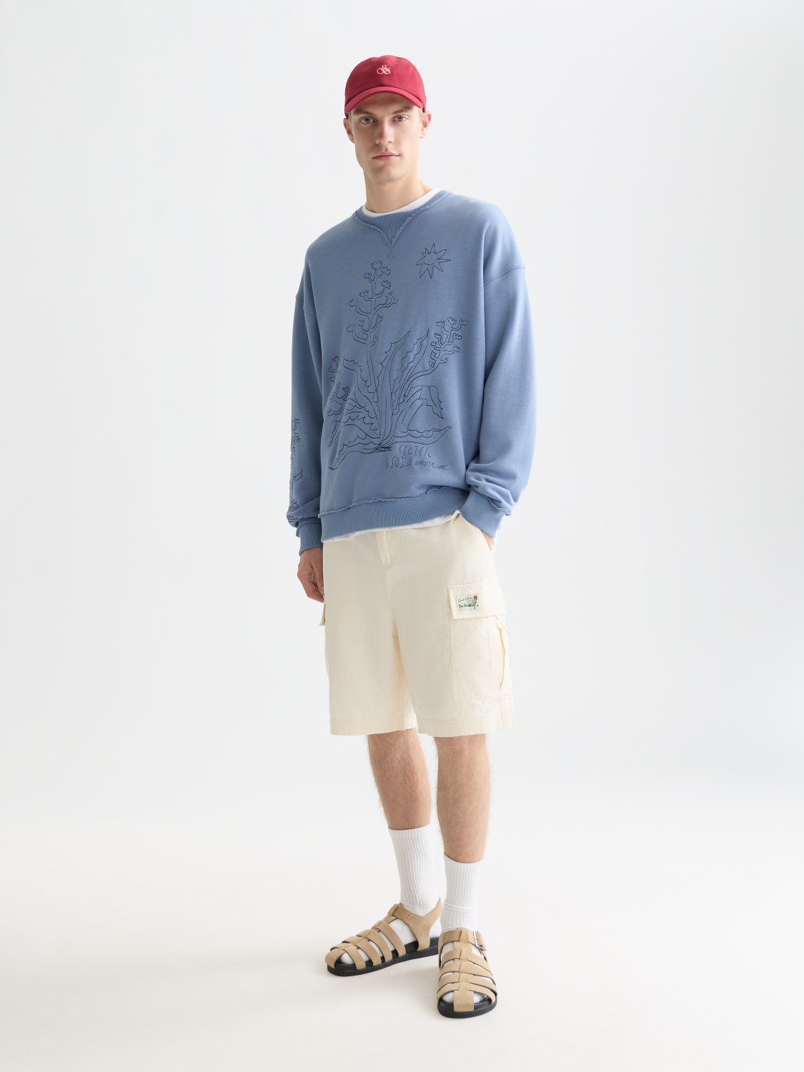 Linenblend Relaxedfit Cargo Bermuda Shorts - Scotch & Soda South Africa
