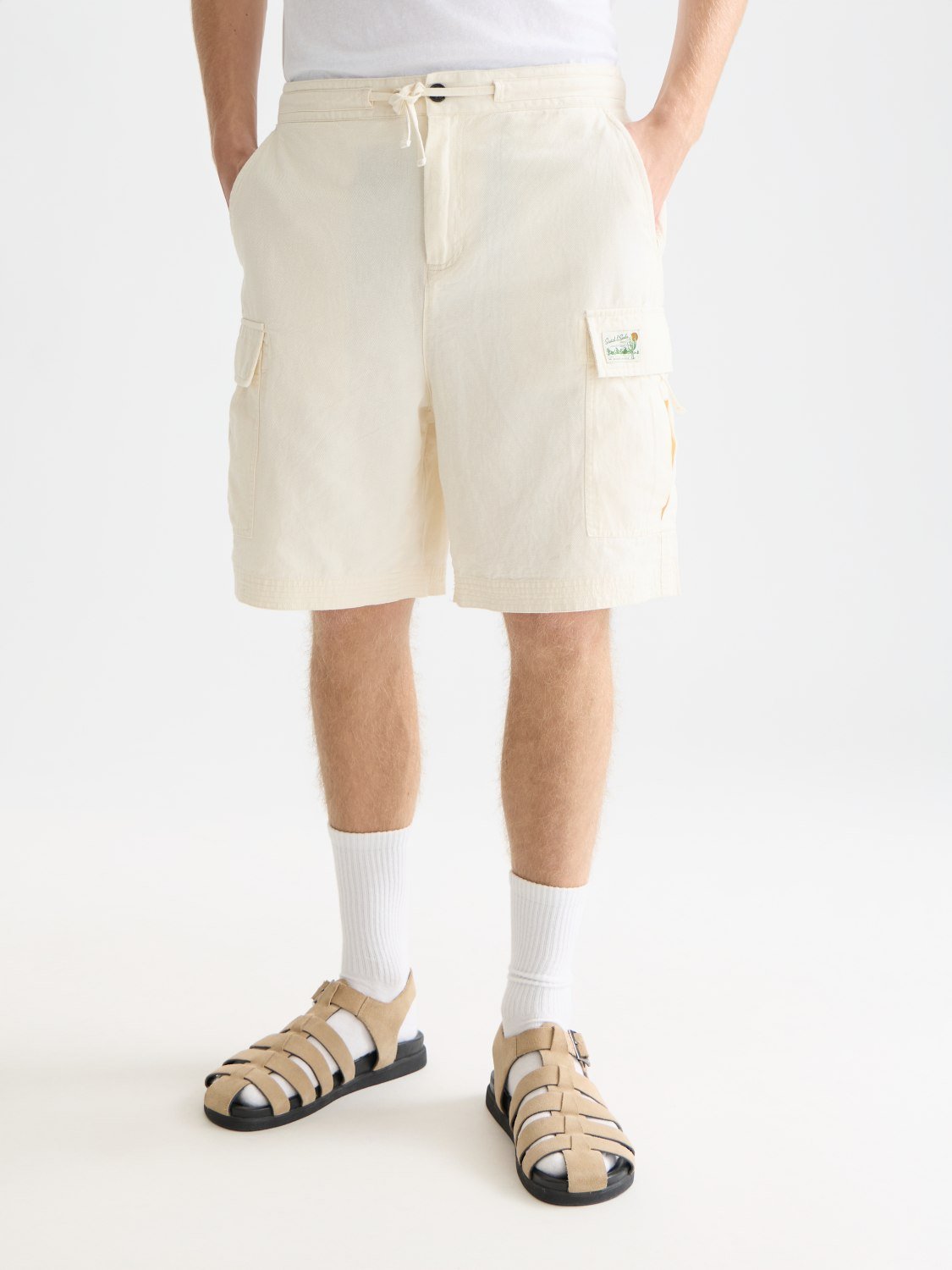 Linenblend Relaxedfit Cargo Bermuda Shorts - Scotch & Soda South Africa