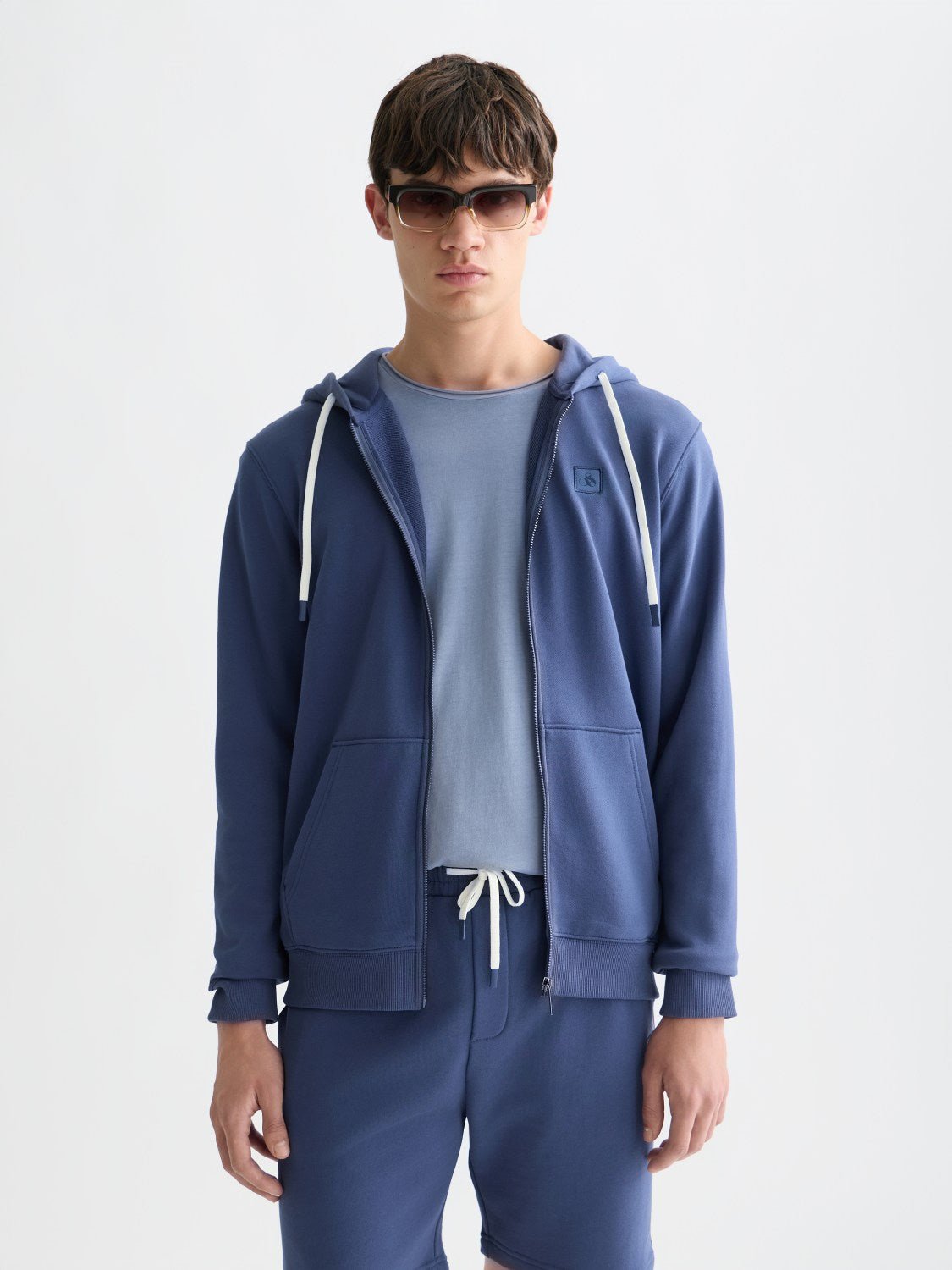 Logo Badge Regularfit Zipthrough Hoodie - Scotch & Soda South Africa