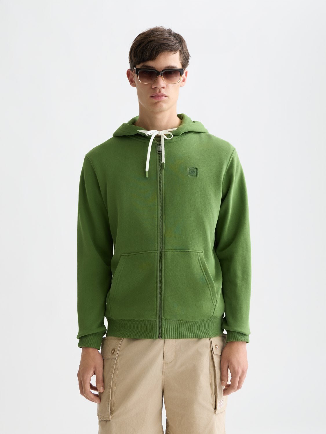 Logo Badge Regularfit Zipthrough Hoodie - Scotch & Soda South Africa