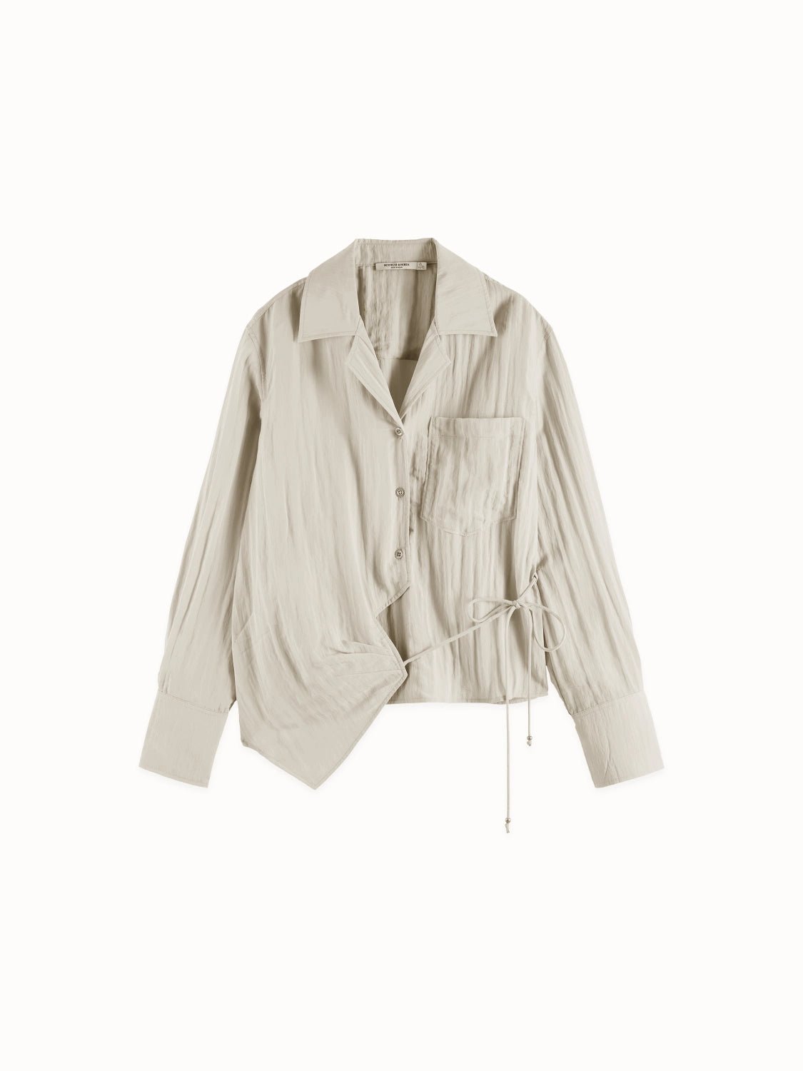 Long Sleeve Wrap Shirt - Scotch & Soda South Africa