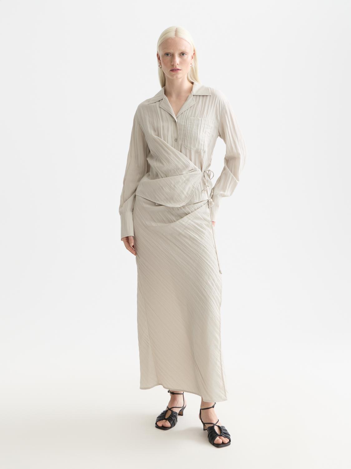 Long Sleeve Wrap Shirt - Scotch & Soda South Africa