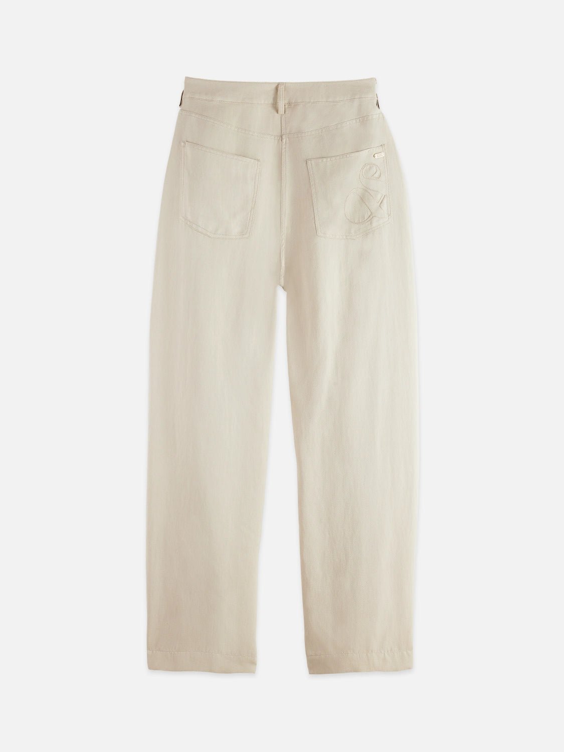 Lotus - High Rise Barrel Leg Twill Pants - Scotch & Soda South Africa